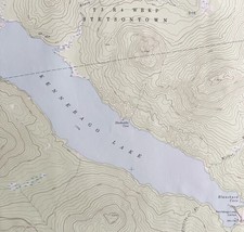 Map Kennebago Lake Maine USGS 1970 Topographic Geo 1:24000 27x22&quot; TOPO16 - £33.80 GBP