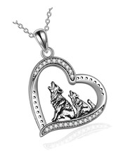 Wolf Jewelry [ Wolf Necklace/Urn Necklace] Sterling - £123.89 GBP