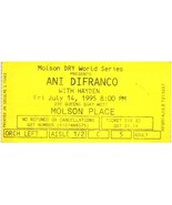Vintage Ani DiFranco Hayden Ticket Stub July 14 1995 Molson Place Toronto - £19.34 GBP