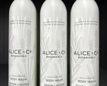 3 ALICE+Co BOTANICALS Hydrating BODY WASH Lavender &amp; Eucalyptus 12 oz ea... - £31.13 GBP