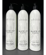 3 ALICE+Co BOTANICALS Hydrating BODY WASH Lavender &amp; Eucalyptus 12 oz ea... - £31.15 GBP