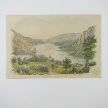 Victorian Trade Card LARGE Clarks ONT Thread View Harpers Ferry West Virginia - £23.97 GBP