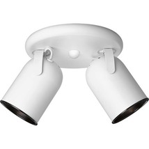 P6149-30 2-Light Round Back Directional Metal Cylinder Style Light, White - $89.76