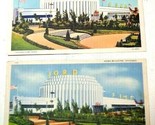 1934 Ford Exposition  Bldg Chicago Worlds fair x 2 Postcards Used &amp; Unused  - $9.85