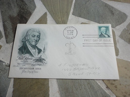 1958 Paul Revere Patriot Silversmith First Day Issue Envelope Stamps Art... - $2.50