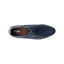 Stacy Adams Sandoval Cuban Heel Boot Croco print Navy 25666-410 image 4