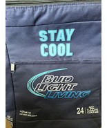 Budweiser Bud Light Cooler Bag Stay Cool Backpack Navy Blue Holds 24 Cans - $27.12 CAD