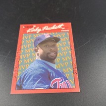 1990 Leaf Kirby Puckett #BC-8 MVP Minnesota Twins Baseball Card - $1.60