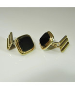 Onyx Silver Cufflinks circa 1930 - $422.86