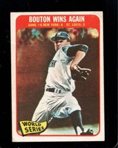 1965 Topps #137 World Series Game 6 Bouton Wins Again Vg *X103227 - £6.05 GBP