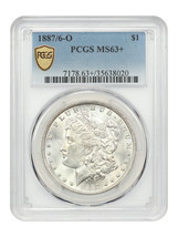 1887/6-O $1 PCGS MS63+ - £2,238.90 GBP