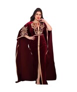 SALE New Moroccan Dubai Kaftans Farasha Abaya Dress Saudi Arabian Long Gown - $1,374.34 MXN