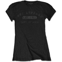 Ladies Def Leppard Collegiate Logo Official Tee T-Shirt Womens Girls - $31.92