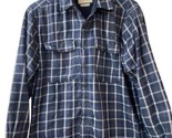 Boston Traders Flannel Shacket Button Up Mens Size  L Fleece Lined Small... - $18.28
