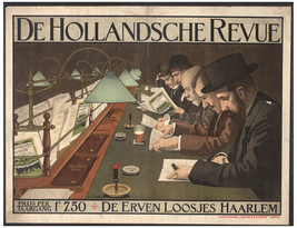 3913 De Hollandsche Revue Poster.German Art Decorative.Decorators Paradise! - £12.83 GBP+