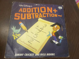 Walt Disney Addition + Subtraction Album, Jiminy Cricket and Rica Moore Vintage - £15.17 GBP