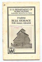 USDA Farm Bulk Storage For Small Grains 1935 Farmers Bulletin No 1636 - $13.86