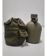 Vtg 1973 US Military Plastic Canteen Water Bottle with Army Cover - $20.00