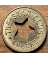 Eugene, Oregon OR The Star Club (Star Cutout) Good For 5¢ Trade Token - $14.00