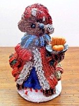 K’s Collection Christmas Teddy Bear Polystone Figurine 2000&#39;s VG Condition - £5.51 GBP