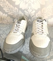 RE /DONE 80&#39;s Basketball White &amp; Gray Leather &amp; Suede Sneakers Sz 37 $448 - £219.17 GBP