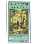 Super Bowl 33 XXXIII Ticket Stub Broncos Falcons Elway Rare HTF - $2,904.97 MXN
