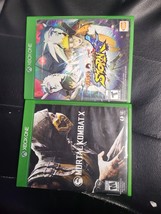 lot of 2 : NARUTO STORM 4 + mortal combat X (Microsoft Xbox One, 2016) COMPLETE - £8.55 GBP