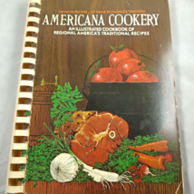Americana Cookery Spiral Bound Illustrated Cookbook VTG Home Ec Teachers - £7.49 GBP