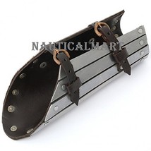 Medieval Armor Steel And Leather Arm Guard Protector LARP Costume By Nau... - £155.89 GBP