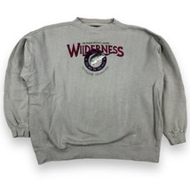 Vintage American Wilderness Sweatshirt Men’s XXL Embroidered Bass Fish O... - $29.69