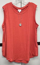 NWT New Released 2022 LuLaRoe XL Solid Red Cocoa Tank Top 4th Of July - £25.37 GBP