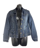 Vigoss Studio Women&#39;s Jacket Blue Trucker Denim Jean Lined Large - €15,04 EUR