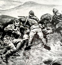 British And Germans Fight In Africa WW1 Print 1917 Mount Kilimanjaro SmDwC6 - $554.45 MXN