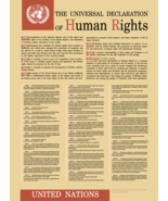 Universal Declaration of Human Rights UN Broadsheet Poster Art Print Remake - $26.99+