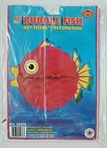 1994 Beistle Tissue Bubble Red Fish Luau Marine Life Party Decoration New - $9.99