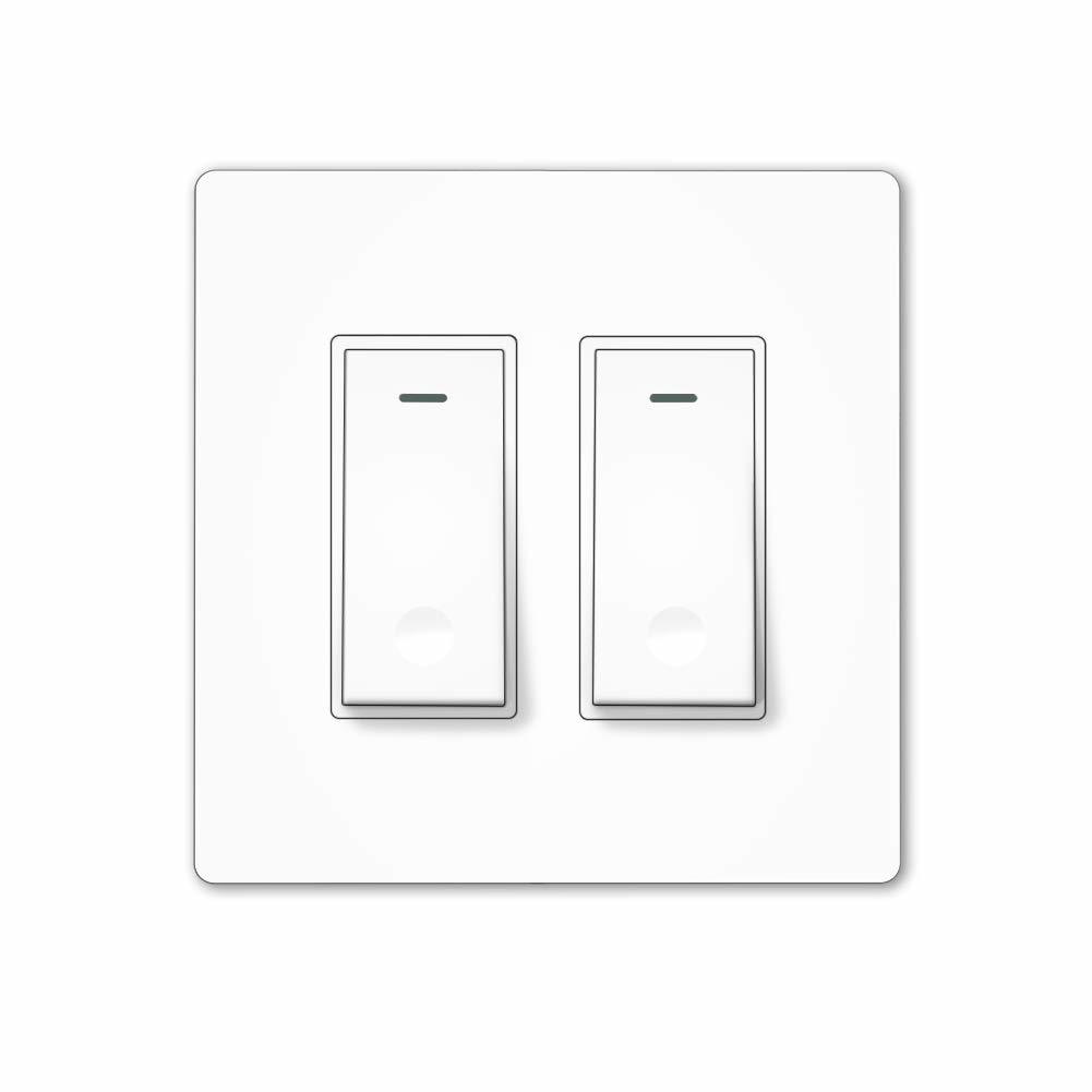 Moes Wifi Smart Light Switch, 2 Gang No Screw Panel Smart, No Hub Required - $36.99