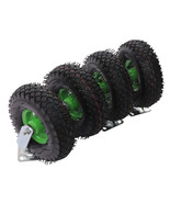 Truck Hand Inflatable Wheels Set Of 4 10Inch Industrial Casters New - £102.22 GBP