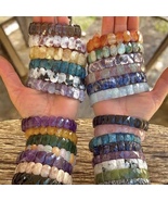 Premium Natural Gemstone Elastic Bracelets - 20+ Stone Varieties - Whole... - $29.90+