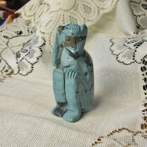 Hand Carved Turquoise Monkey - $24.00