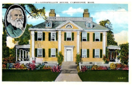 Longfellows House Cambridge Massachusetts Postcard Posted 1935 - £6.95 GBP