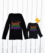 $59 Beary Basics Black &#39;Sweet &amp; Spooky&#39; Long-Sleeve Tee Size Girl 6 NWOT - €14,22 EUR