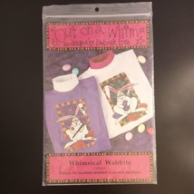 Whimsical Wabbits Applique Craft Pattern Out on a Whim Machine Stitched No Sew - £6.25 GBP