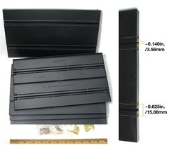 6pc 1970-71 Aurora 1/32 A-Jet Big Slot Car 12&quot; STRAIGHT TRACK +CLIPS Box... - £27.96 GBP