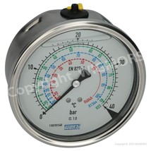 Manifold gauge glycerin WIKA 213.53.100 0-40 bar G1/4&quot; - £68.63 GBP