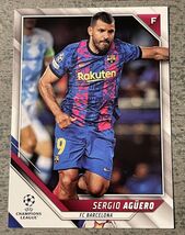 Sergio Aguero 2021-22 Topps Chrome UEFA Champions League Soccer UCL 39 B... - $2.06