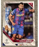 Sergio Aguero 2021-22 Topps Chrome UEFA Champions League Soccer UCL 39 B... - $2.06