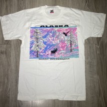 Alaska Giant Wilderness Graphic T-Shirt A.C.E. 1992 Size Medium - £27.24 GBP