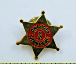 Calgary Stampede CS Alberta Canada AB Star Shaped Collectible Pin Button Vintage - £11.40 GBP
