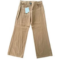 Eileen Fisher Wide Leg Linen Cotton  Pants Caramel Colored Brand New Wit... - £66.17 GBP