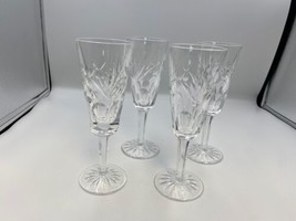 Waterford Crystal ASHLING Champagne Flutes / Glasses Set of 4 - $199.99